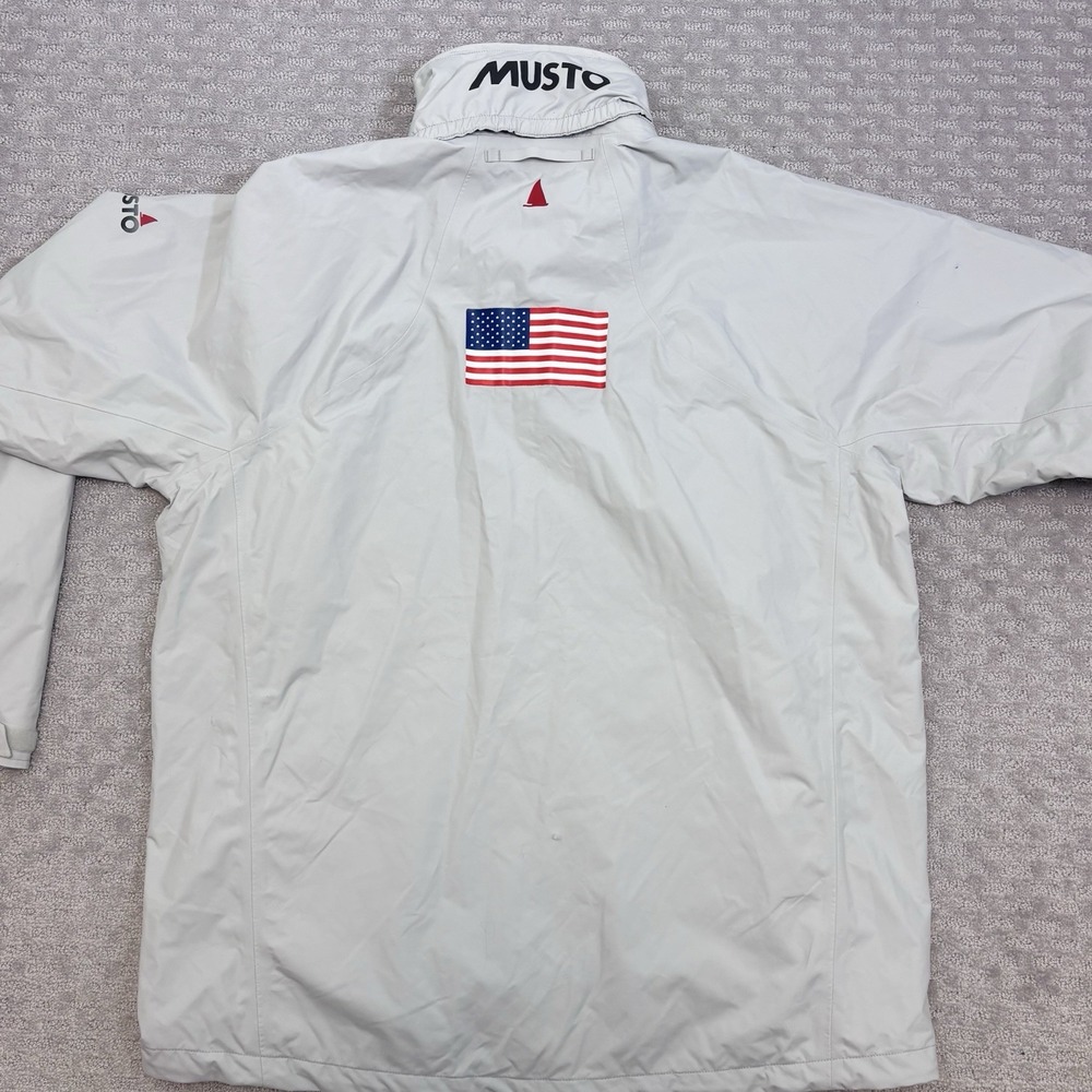 Musto Sardinia BR1 Jacket Platinum Waterproof Men's Sz 2XL Stars And Stripes USA - Picture 11 of 12
